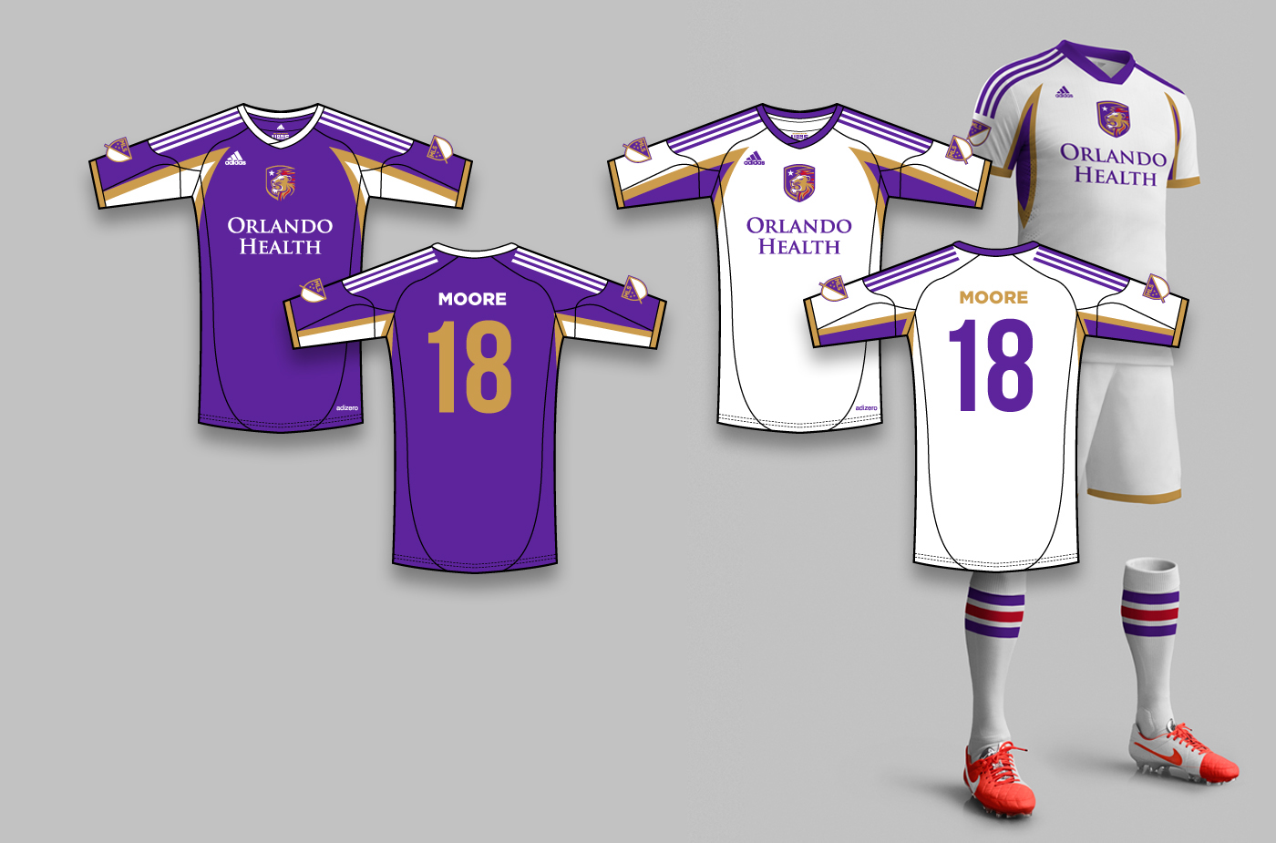 orlando football soccer mls Lions purple florida sports logo brand identity jersey uniform