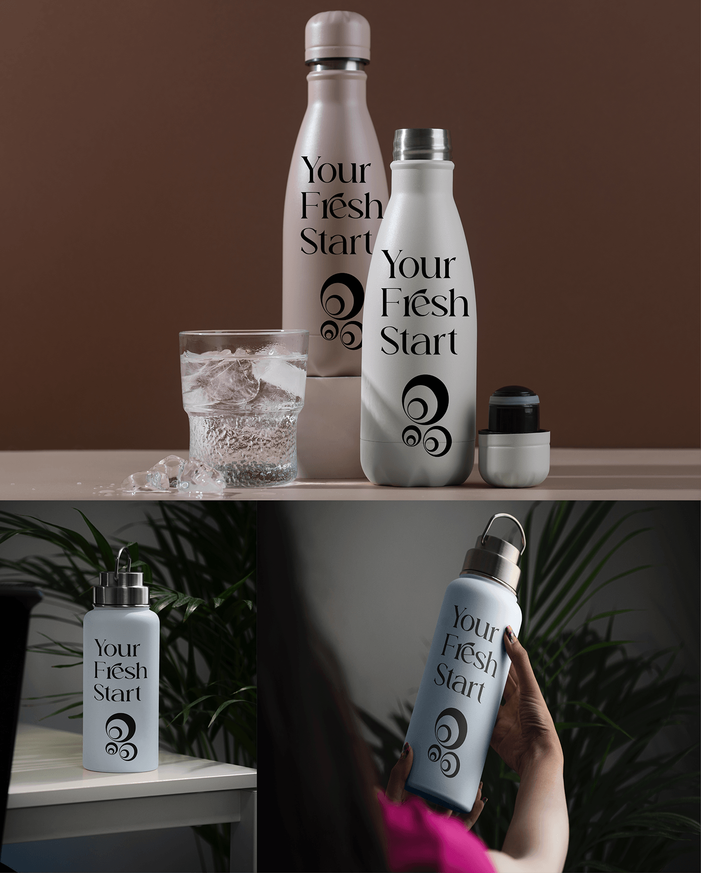 graphic design  visual identity Logotype branding  𝖠𝖽𝗈𝖻𝖾 𝖨𝗅𝗅𝗎𝗌𝗍𝗋𝖺𝗍𝗈𝗋 design waterbottle bottle drink waterbottledesign
