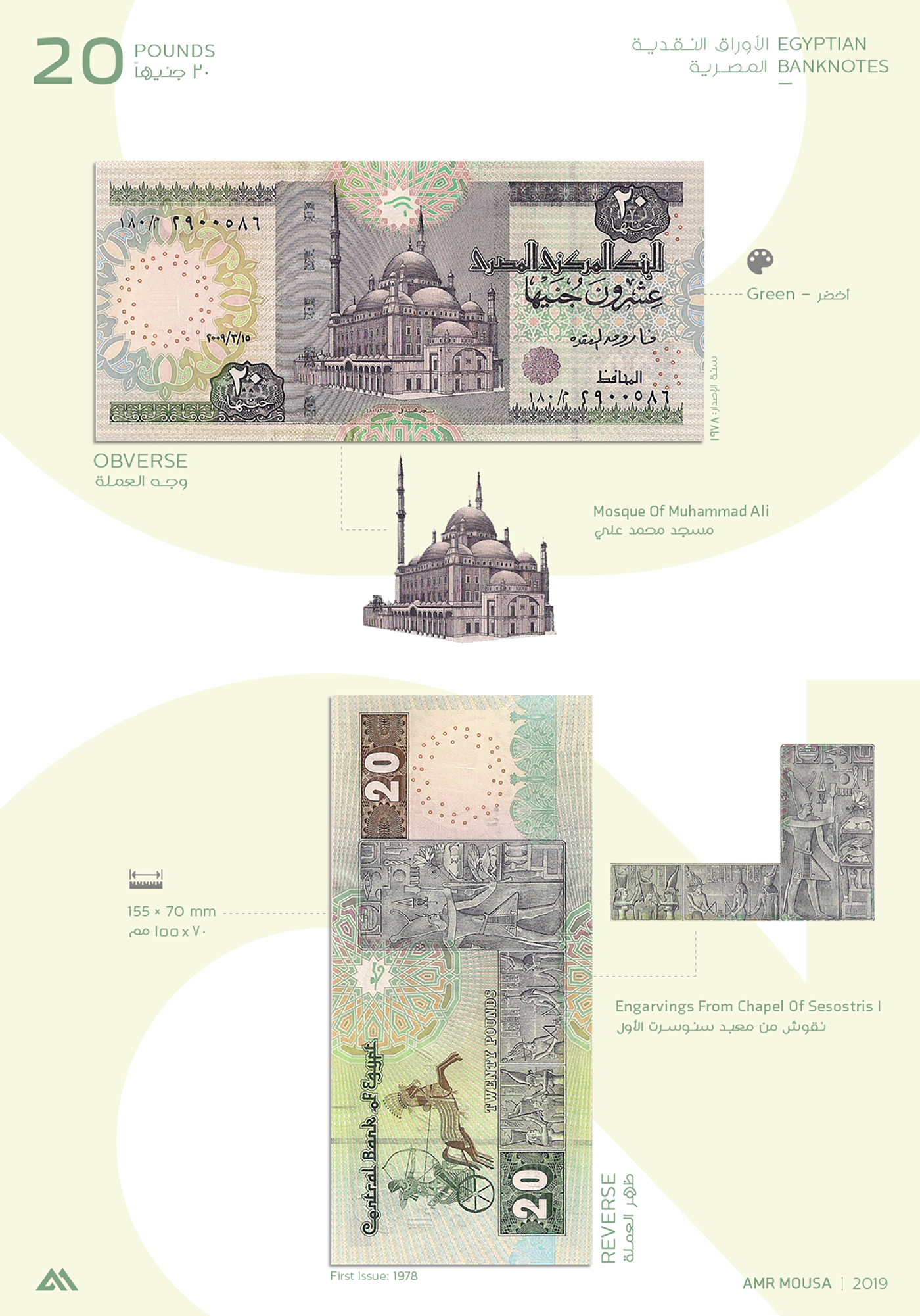 egypt banknotes currency pound architecture Interior Photography  pyramids infographics mousa