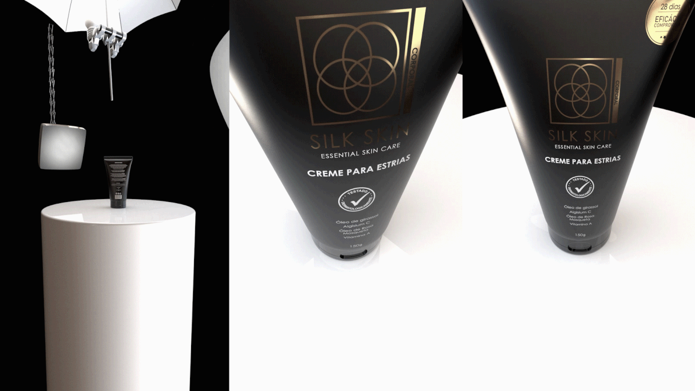 3D CGI mokcup   Cosmetic Adobe Dimension cinema4d brand Packaging