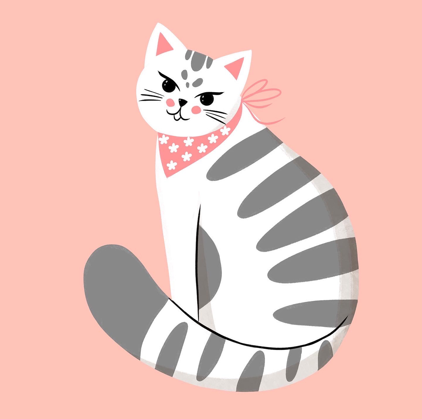 art cartoon cats illustration Character Character design  digital Digital Art  ILLUSTRATION  Procreate vector