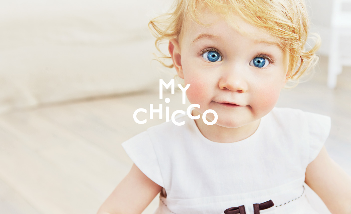 AUGE design chicco baby kid Fashion  brand Icon system minimal