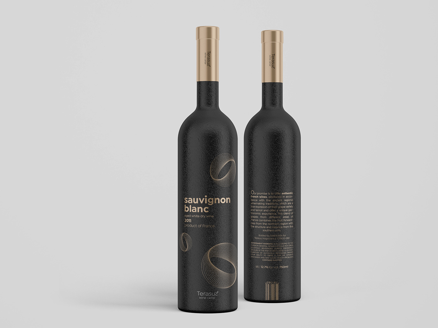 bottle design elegant graphic design  Label luxury modern Packaging wine wine label