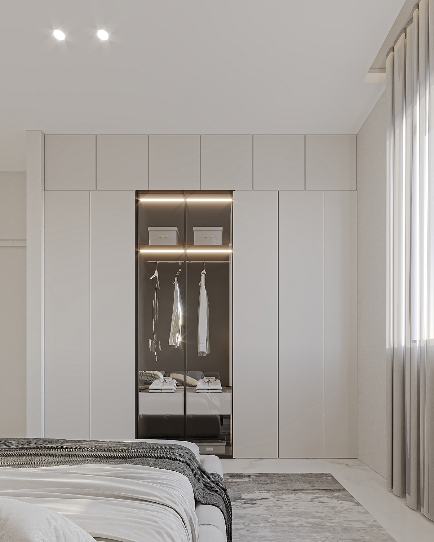 interior design  modern bedroom Render visualization architecture design archviz corona CGI