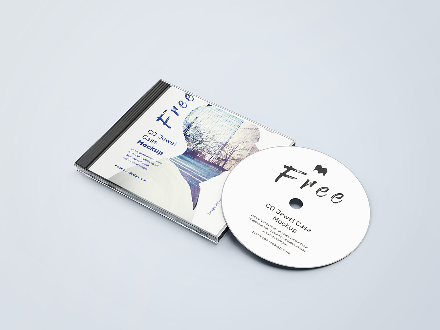 free cd DVD tray package Mockup freebie download