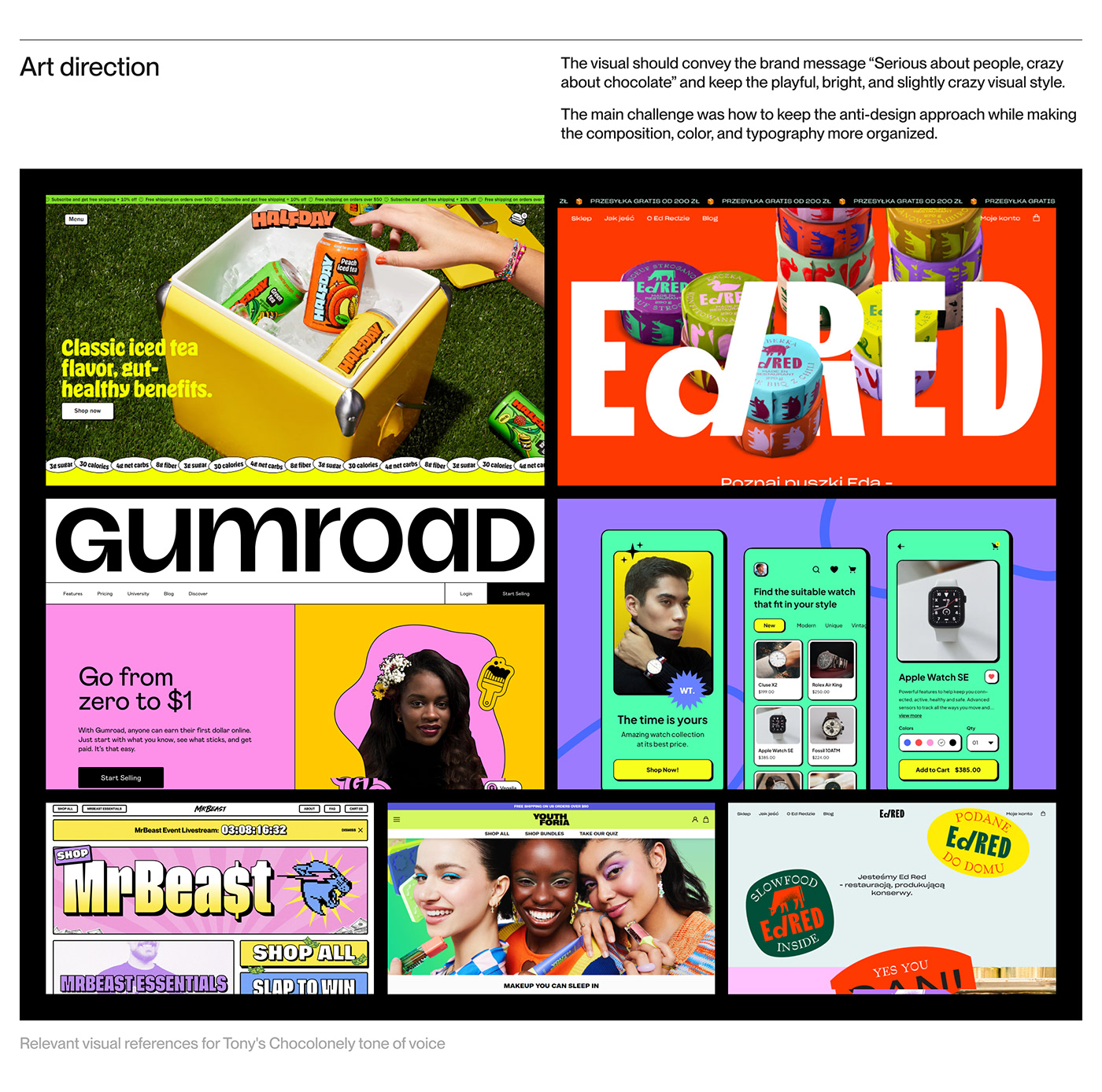 Antidesign colorful Ecommerce Food  neobrutalism online store shop store Webdesign Website