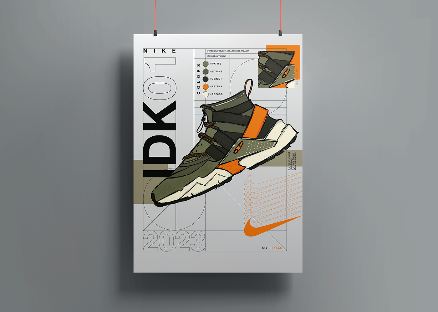 art direction  brand identity design poster sneakers typography   visual
