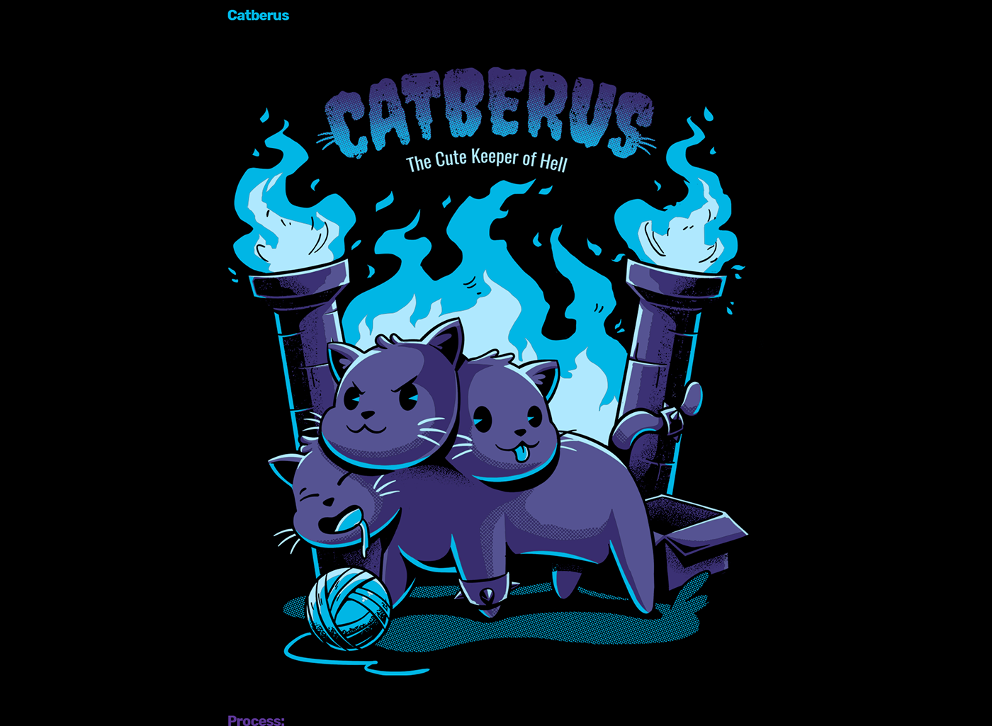 ILLUSTRATION  Ilustração shirt tshirt Fashion  horror cute monster Terror Cat