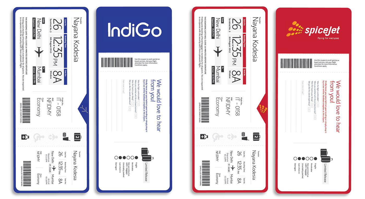 boarding pass airport redesign airline Travel flight concept information Tushar Ghei