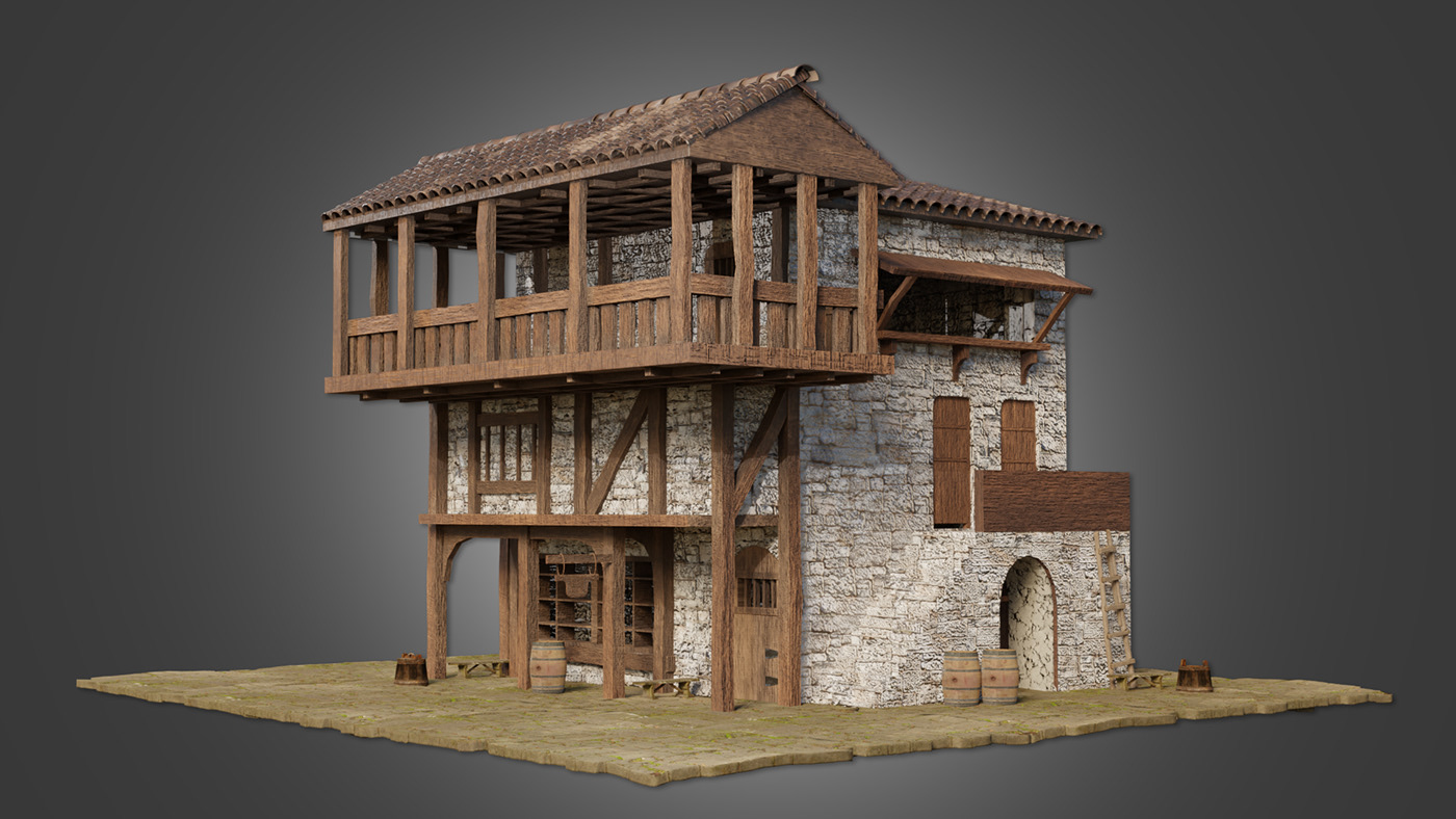 blender Maya 3D architecture 3d modeling Render 3D model