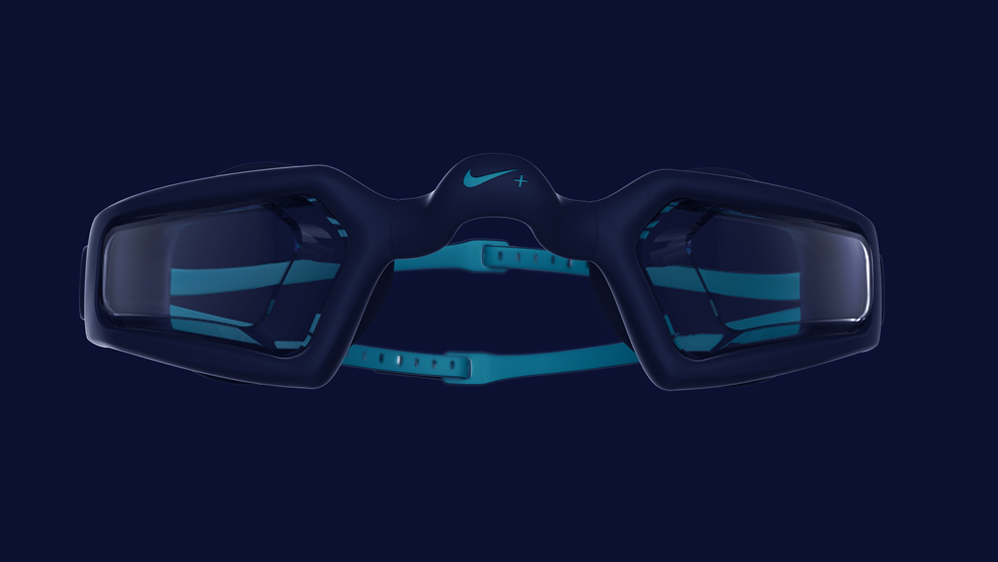 Nike swim music Wearable sport 3D design Consumer electronic product goggles