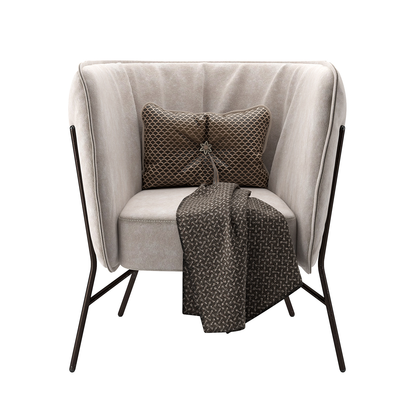 3D 3ds max architecture archviz chair furniture modern Render vray wood