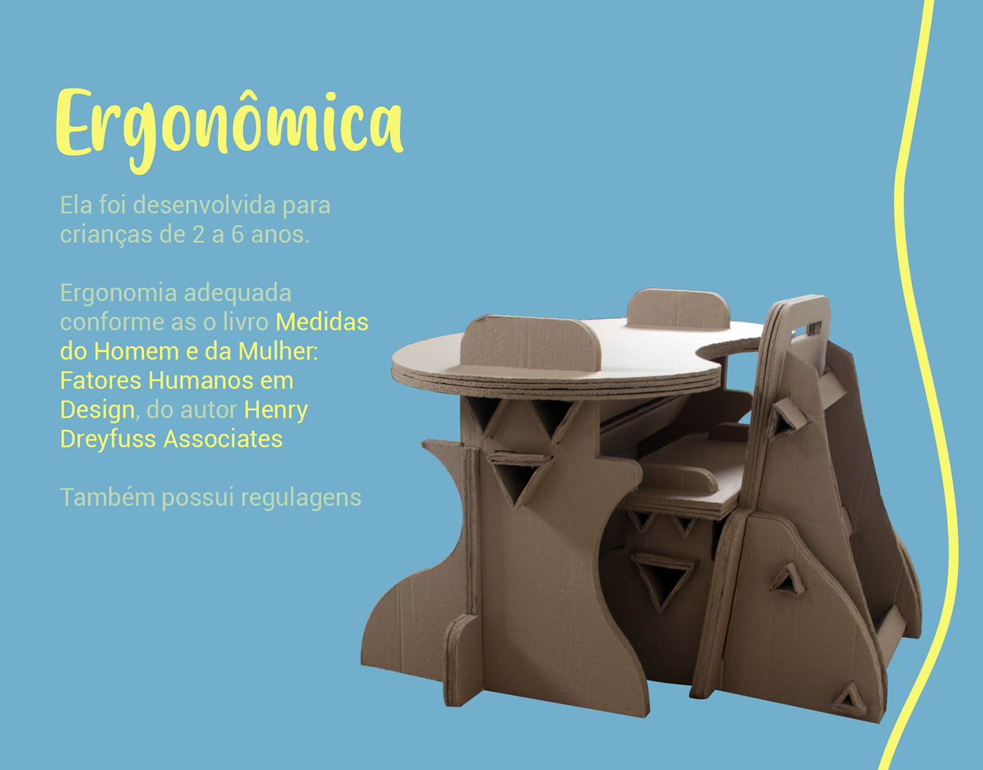 cardboard desk ecodesign Ecology kid productdesign Sustainable
