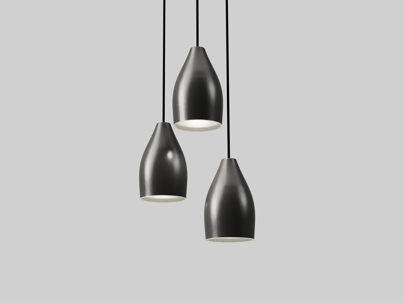 Kamp.studio whitelight White light Daniel Kamp pendants lighting Custom digital craft 3d printing