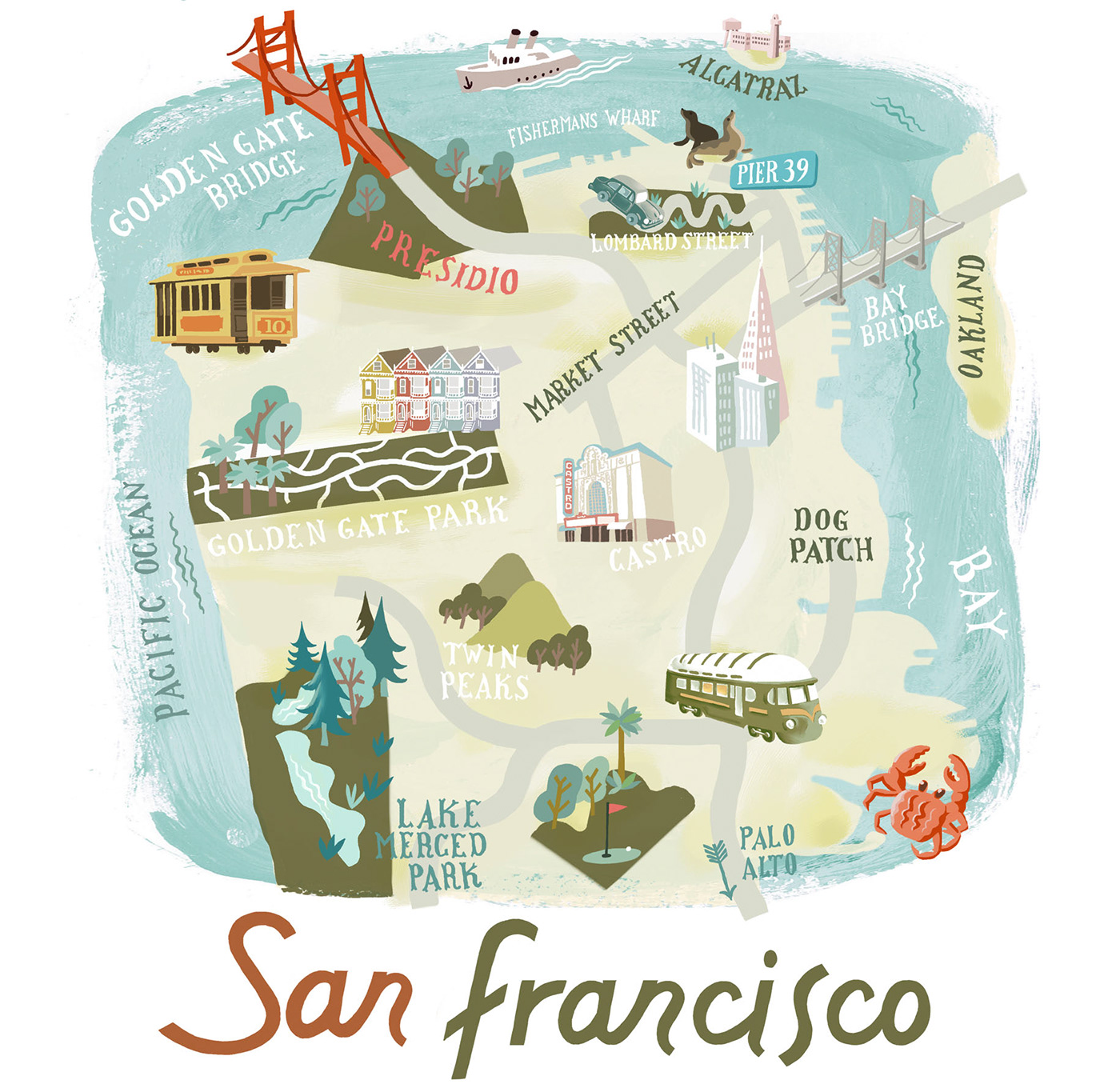 maps mappe lettering vacation Holiday editorial Travel ILLUSTRATION  illustratedmap mapdesign
