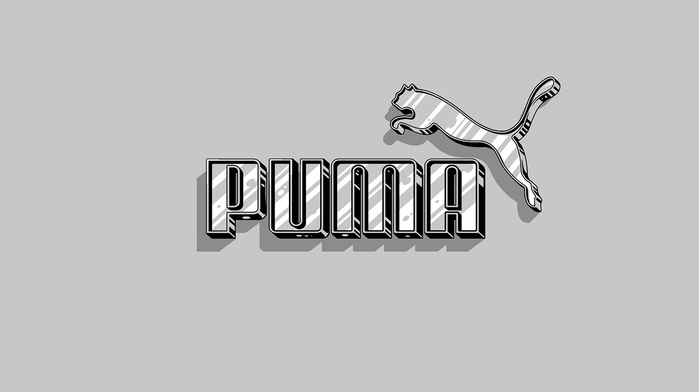 puma sports ILLUSTRATION  adobe illustrator vector digital illustration Digital Art  artwork artist vector art