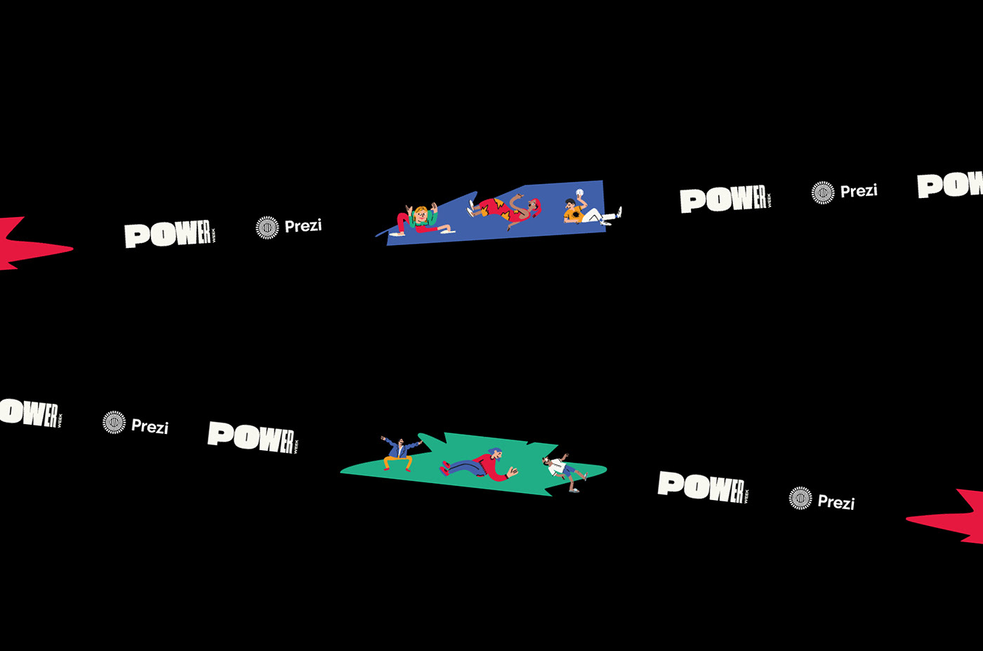 power up Event party conference animation  ILLUSTRATION  colours design