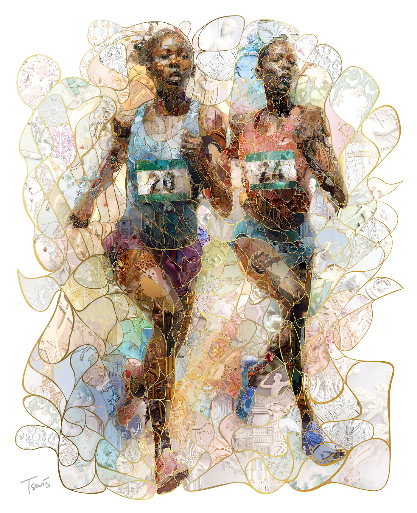 photocollage collage paris2024 photomosaic VisualDesign sport design Olympics sports graphics Digital Illustrations French Culture
