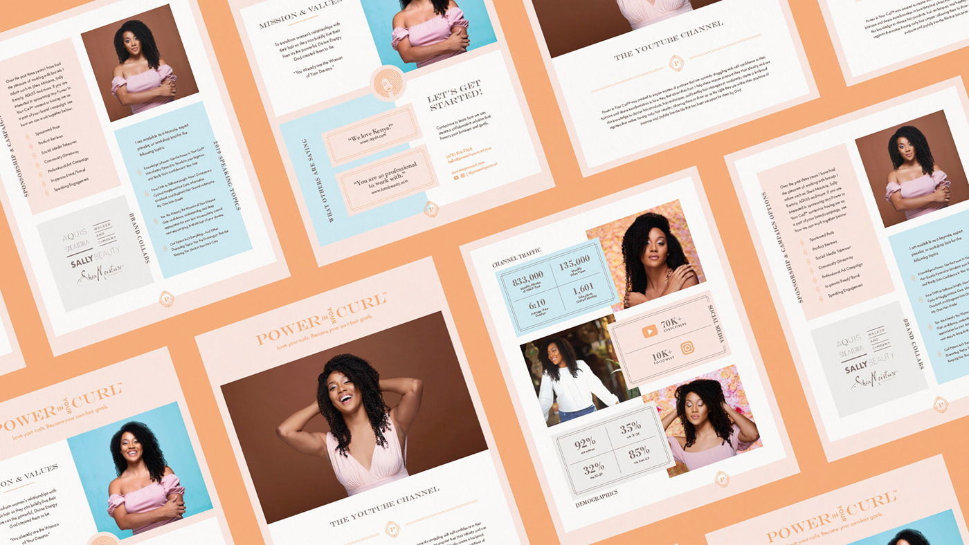 INFLUENCER trainer personal branding haircare beauty natural hair Media Kit hair Coach courses