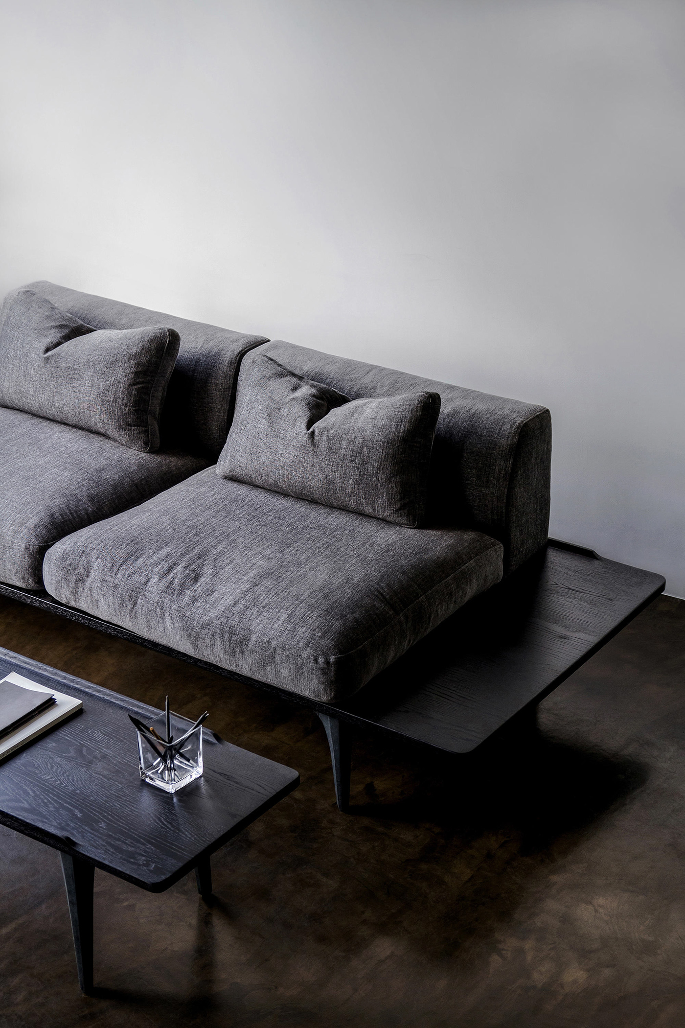 furniture sofa seat cushion wood oak fabric industrial furniture design 