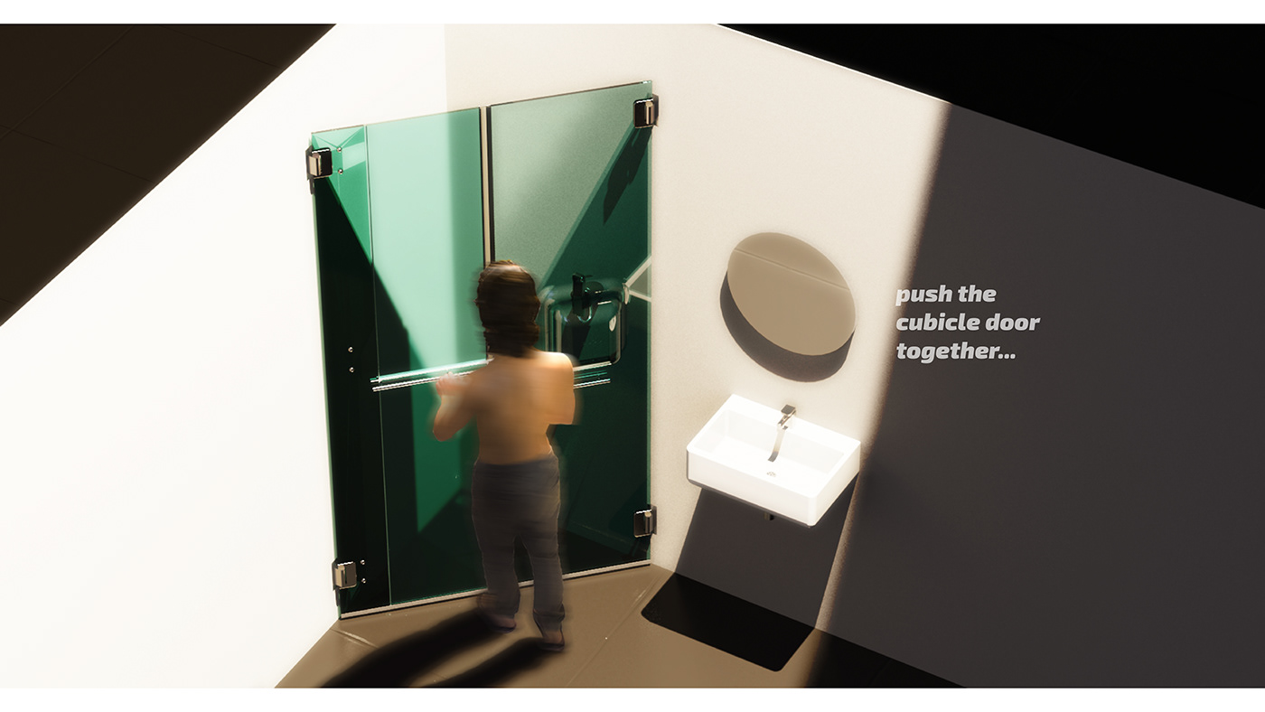industrial design  design product design  interior design  Bathroom Experience bathroom shower cubicle SHOWER 3d render concept