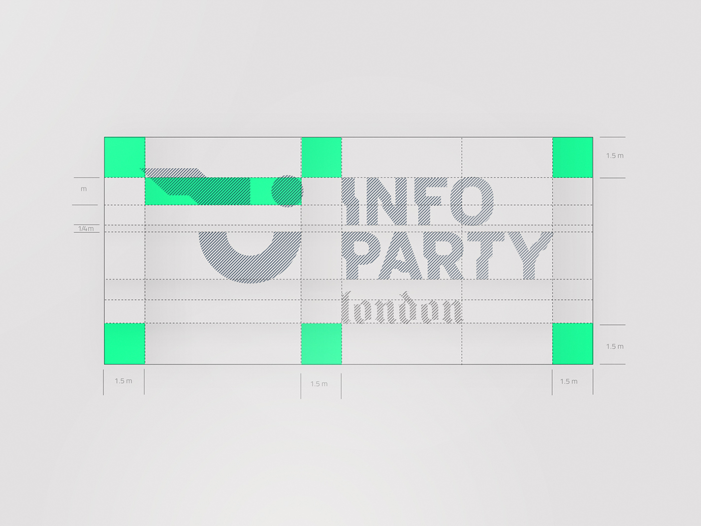 Adobe Portfolio night Event blue fluo identity corporate logo London club banner infoparty party