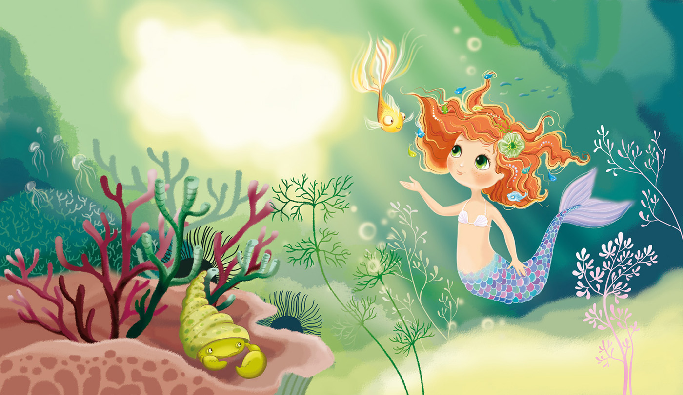 children book mermaid fairy tale