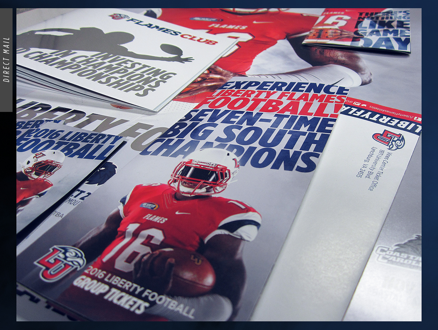 nfl football sport brand campaign poster schedule mail Booklet mlb NBA NHL studio mls college