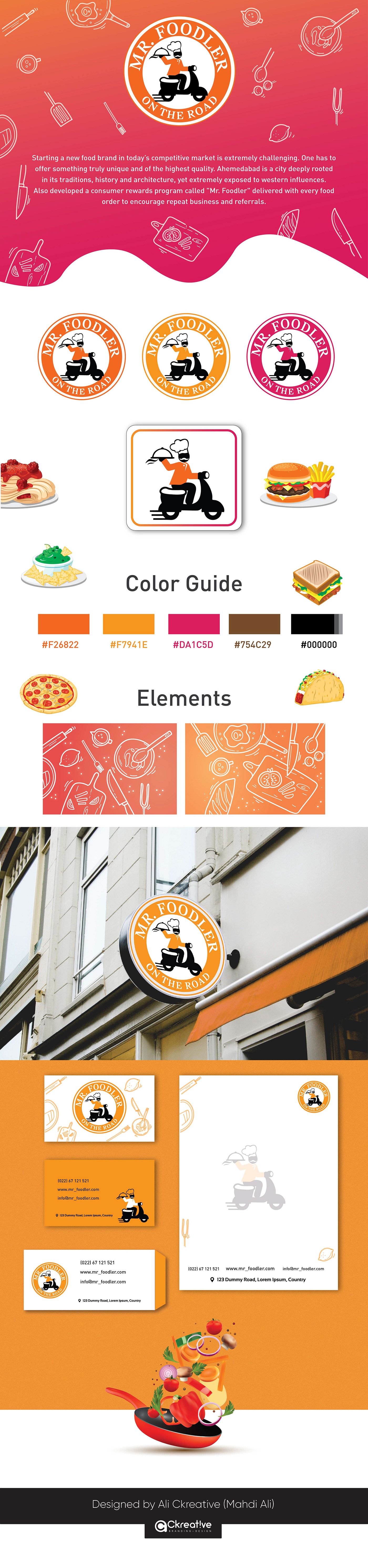restaurant cafe hotel branding  identity stationary graphics Logo Design Visualise ILLUSTRATION 