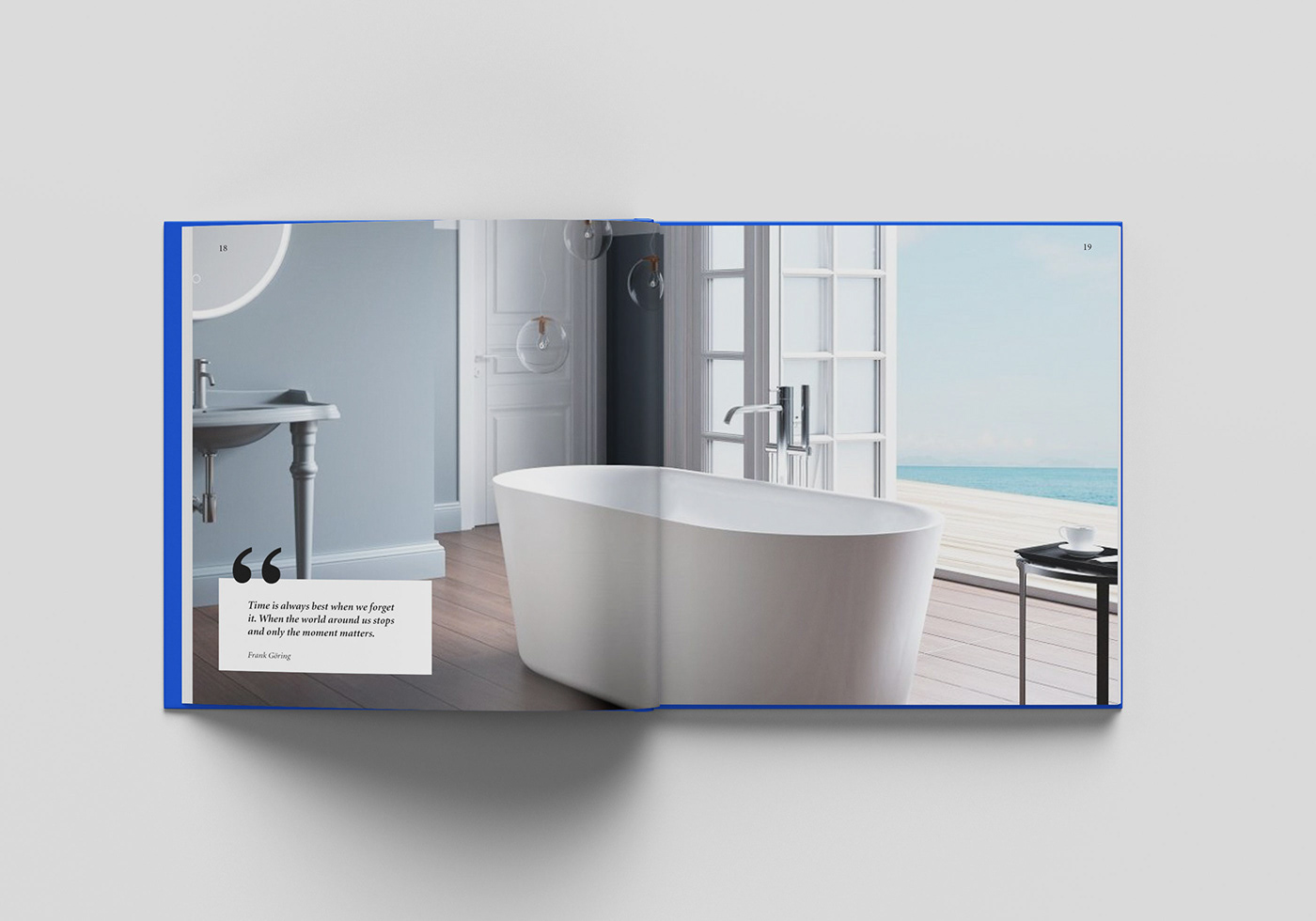 bathroom collection Catalogue design Dining Collection editorial design  Product Catalogue Villeroy Boch