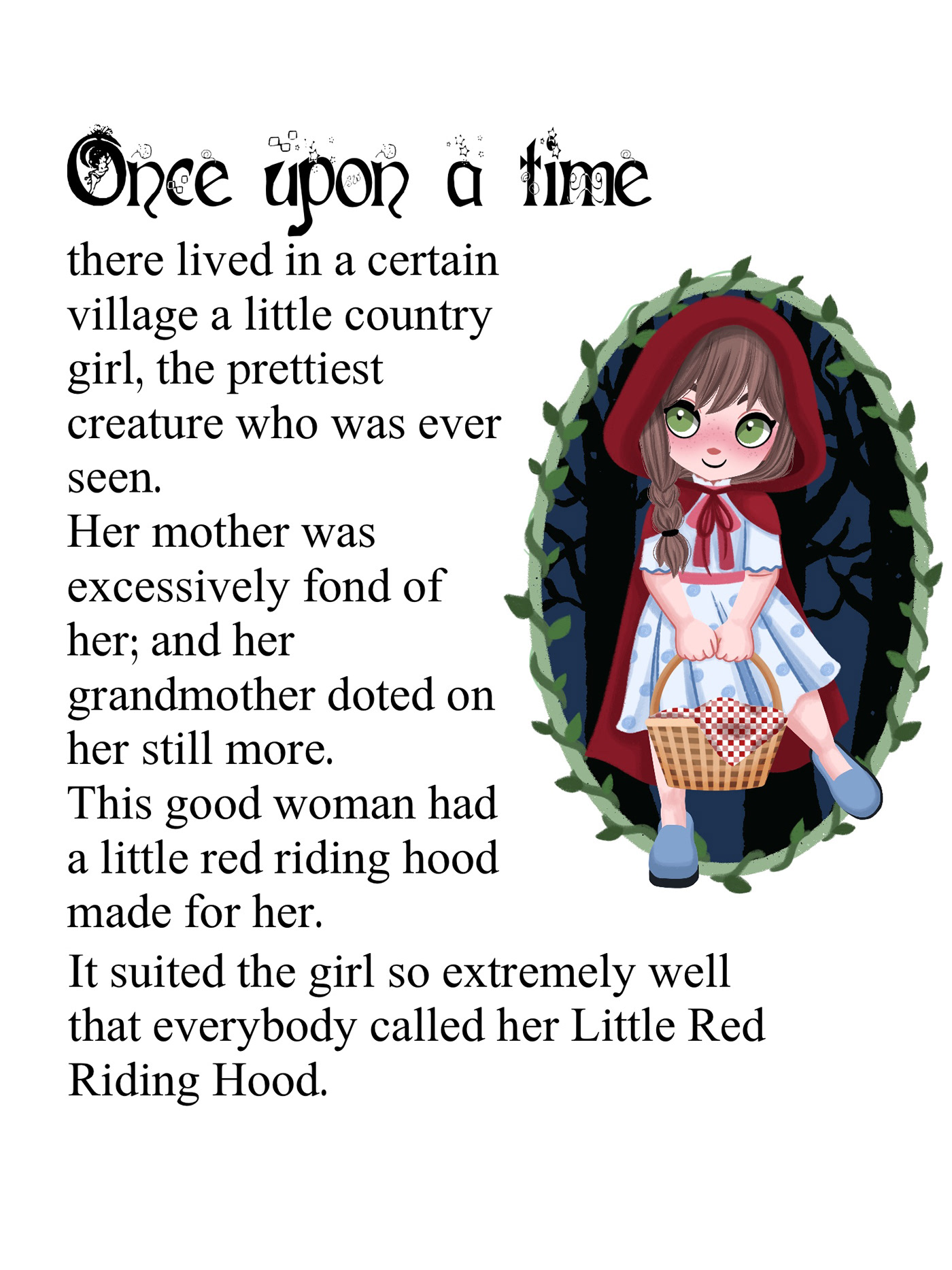 fairytale childrens illustration childrens book kidlit books illustration Kidlit Illustration Little Red Riding Hood