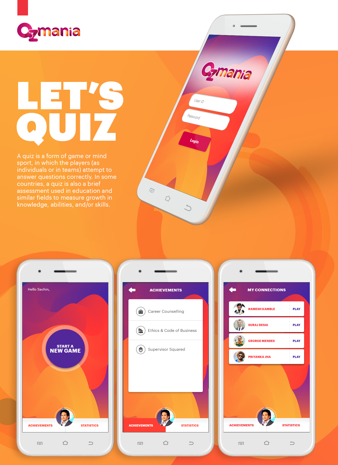 Mobile app UI. Quiz app UI. Quiz UX UI. Restart mobi UX. Quiz app