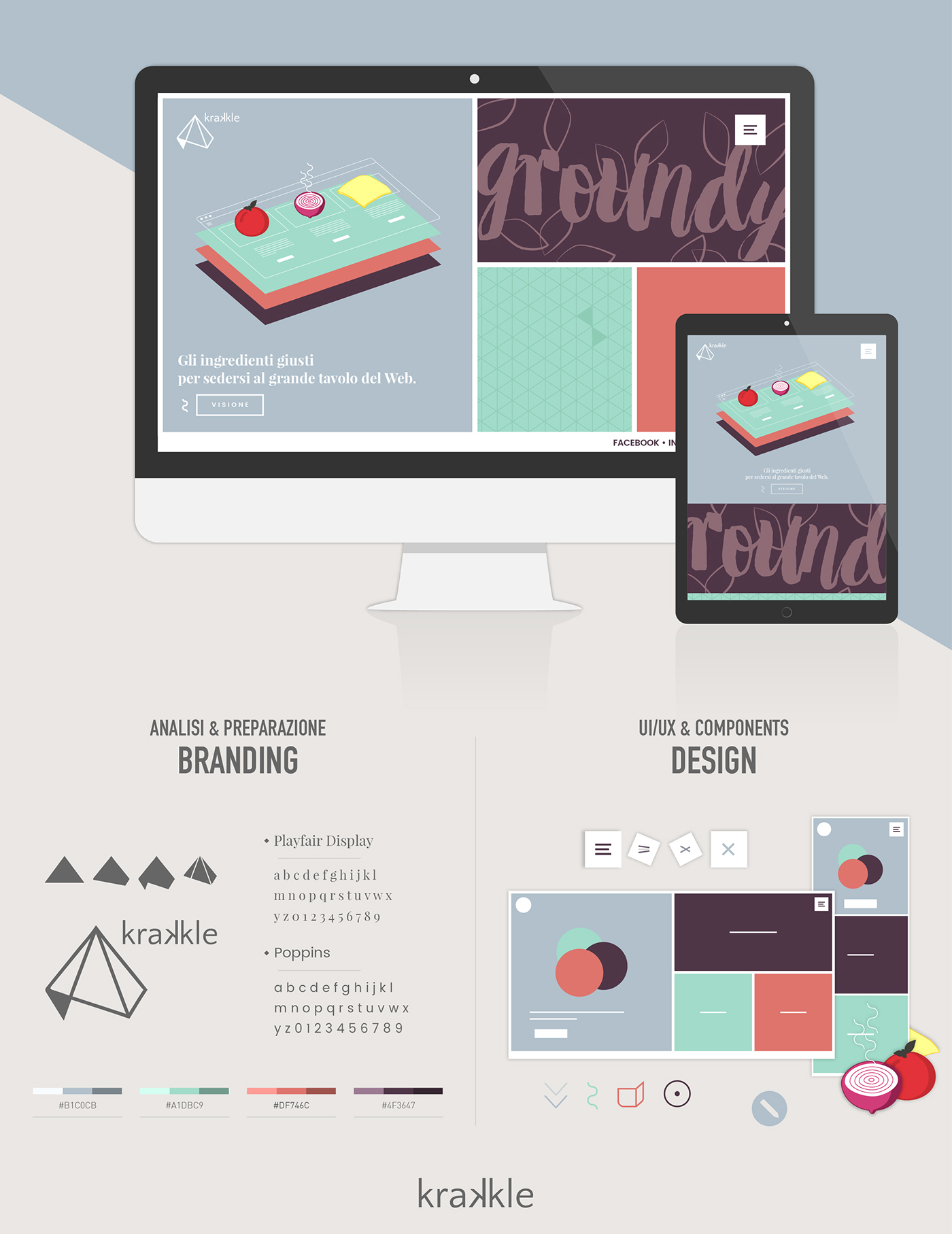 krakkle web agency design Web Design  UI ux branding 
