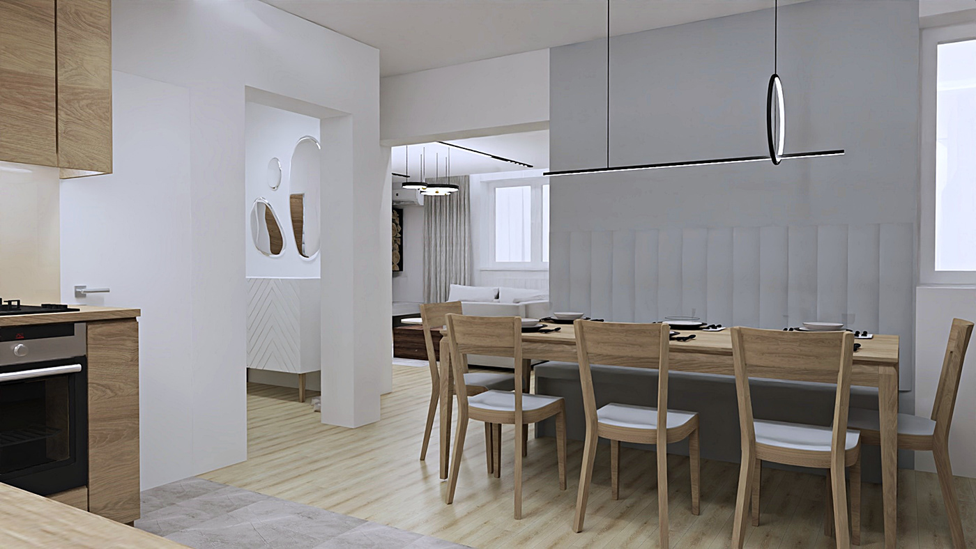 3D architecture cabinet GRIN HOUSE STUDIO interior design  monika pietras Render visualization