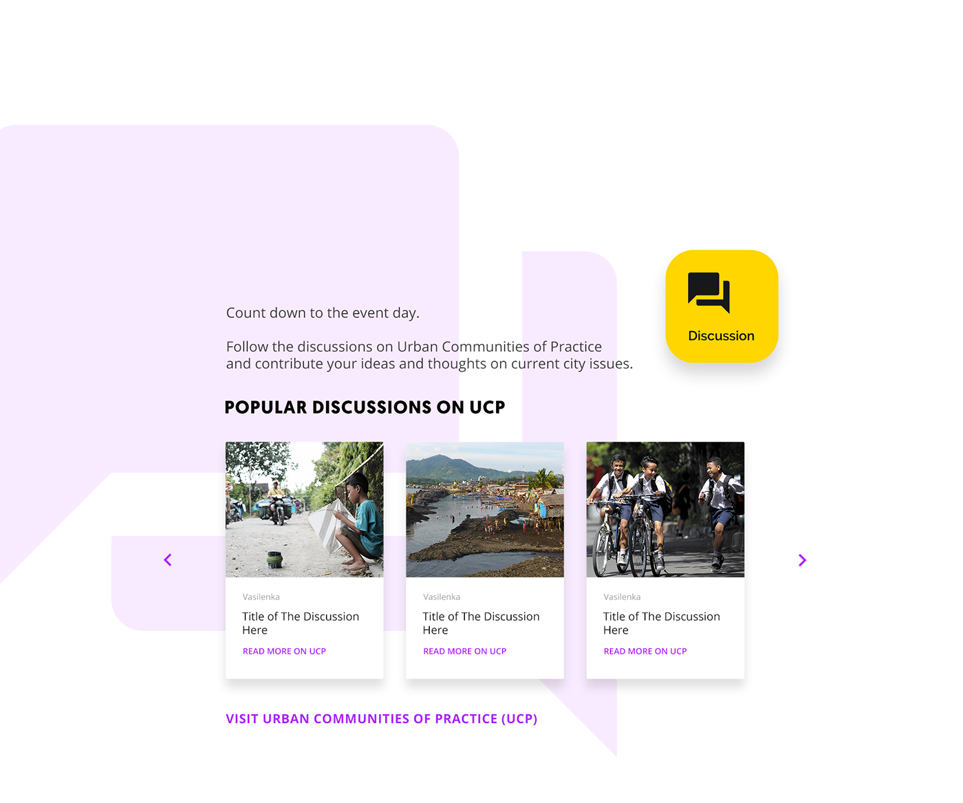 landing page redesign Website ux UI Urban city forum Event clean