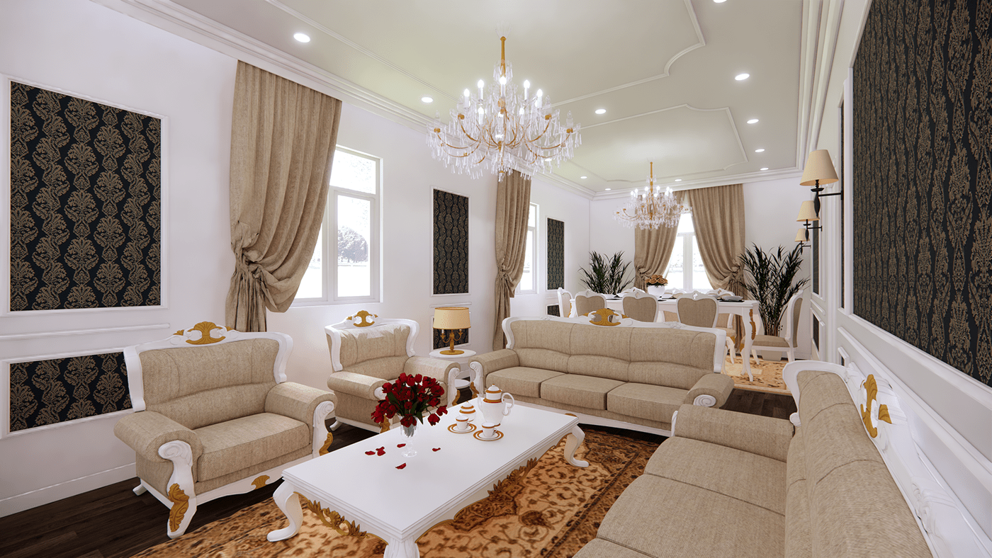 interior design  Render 3D architecture avangard modeling living room avangarde Avangart sofa desing