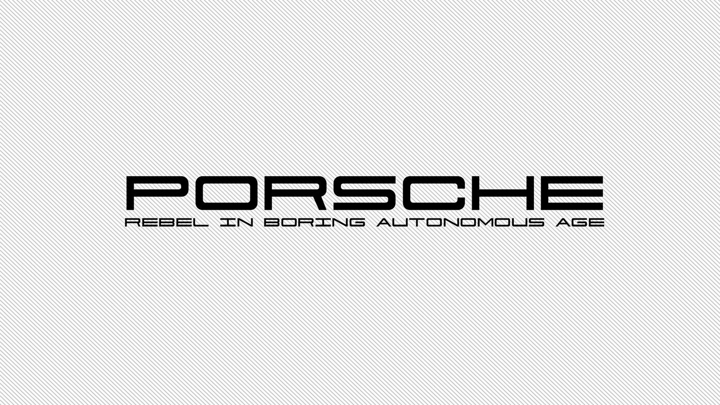 Porsche car Vehicle design transportation Advance futuristic subculture Autonomy driver