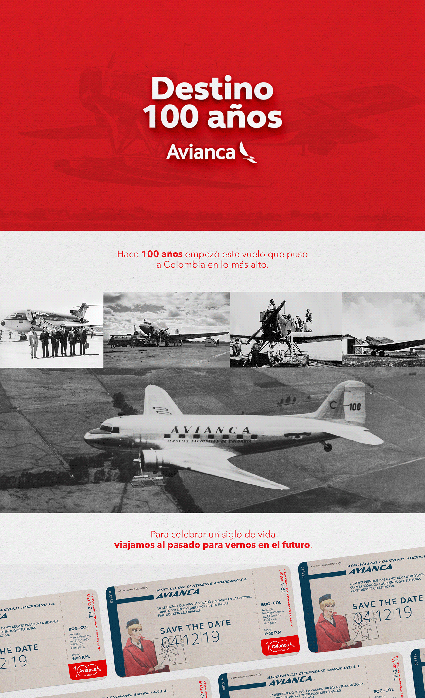 100 años Avianca Btl colombia Evento