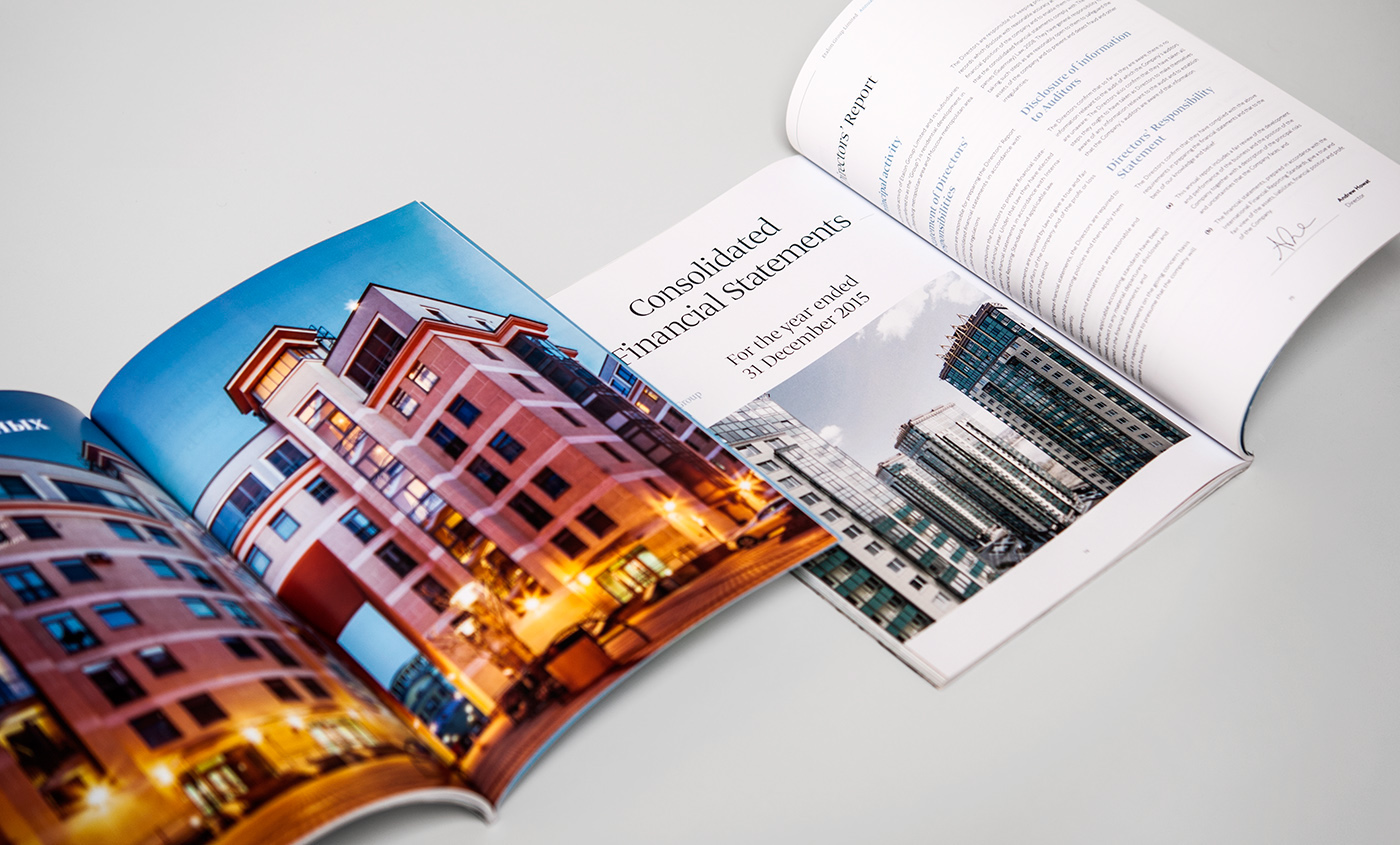 annual report Etalon Group real estate development The Etalon brochure business magazine corporate magazine