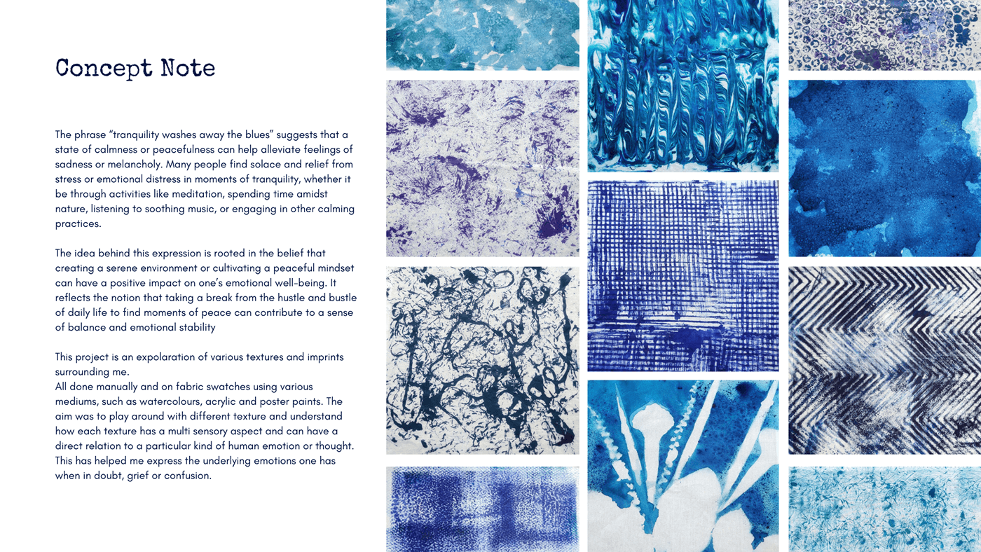 textures Watercolours photoshop mood colours exploration freestyle blue design textile