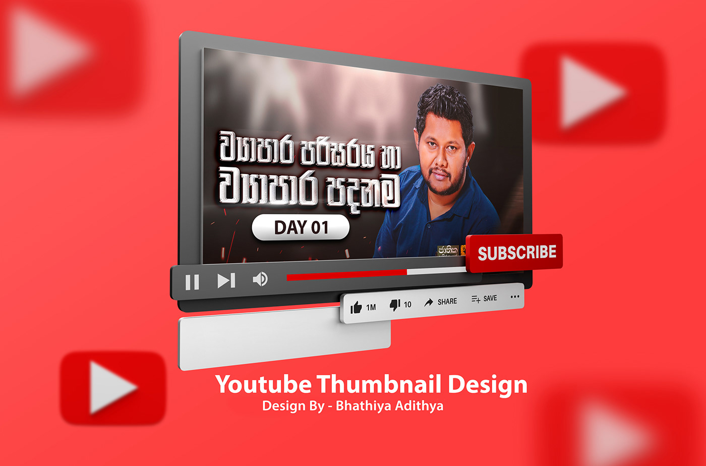 Youtube Thumbnail youtube creative Social media post photoshop 2024design Advertising  Tution Class