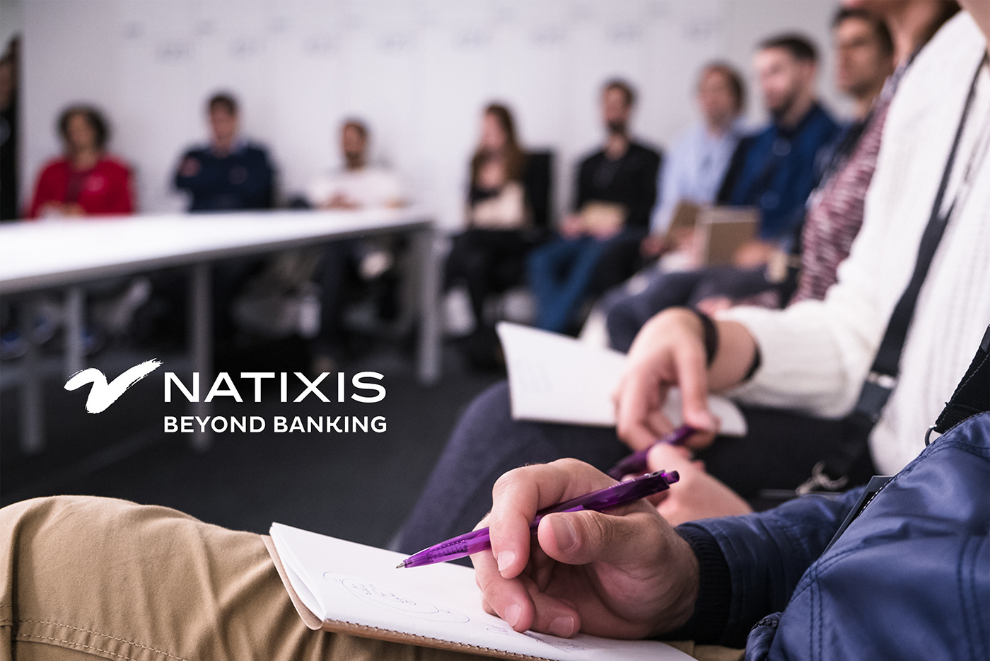 banking Event IT logo Natixis Paris porto recruitment Technology visual identity