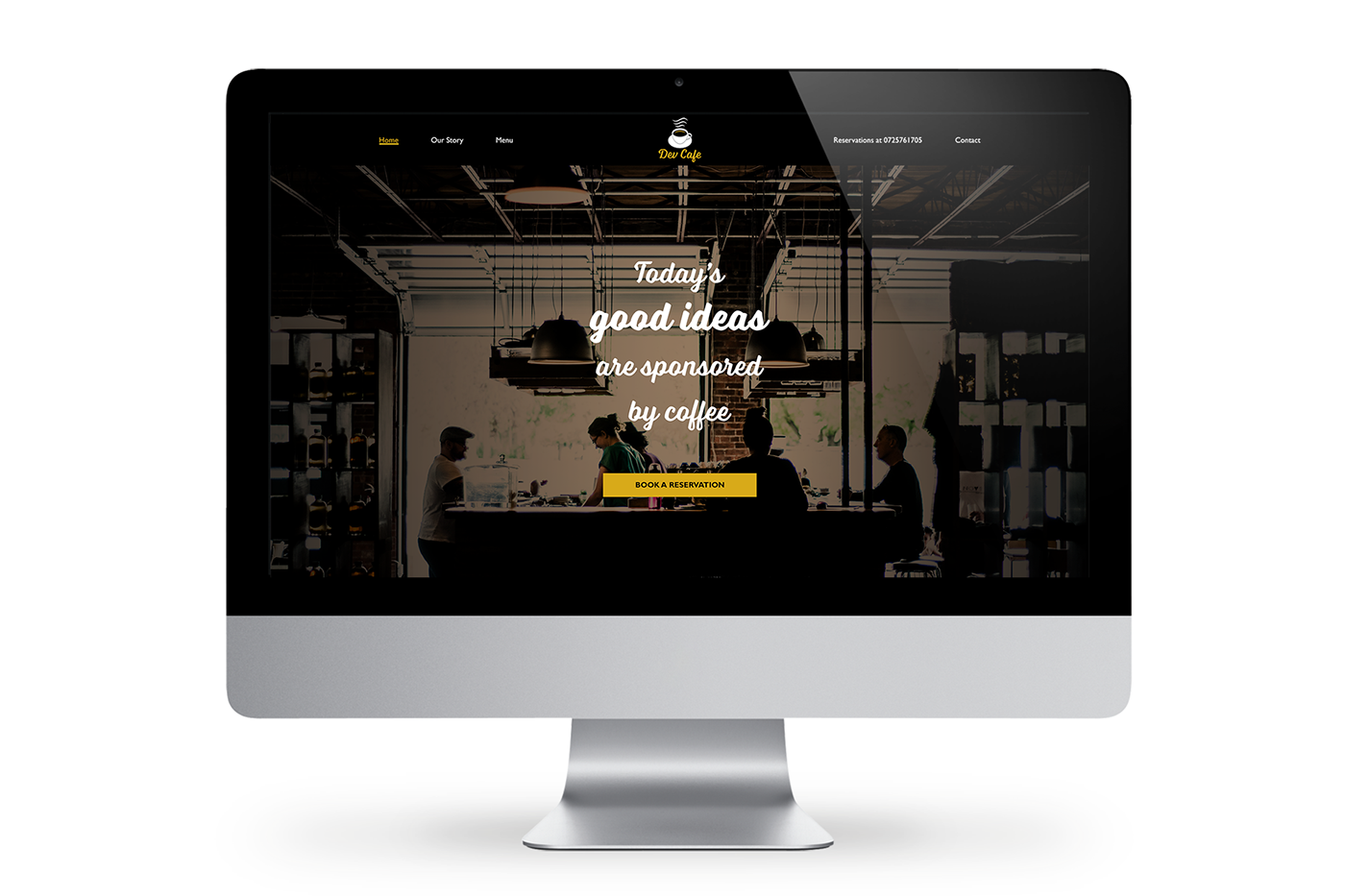 cafe coffeehouse user interface web layout logo visual identity Coffee