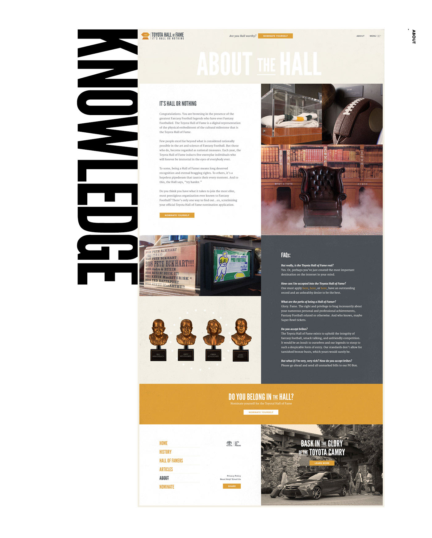 Web Design  art direction  design interface design Fantasy Football toyota UI Behance Responsive graphic design 