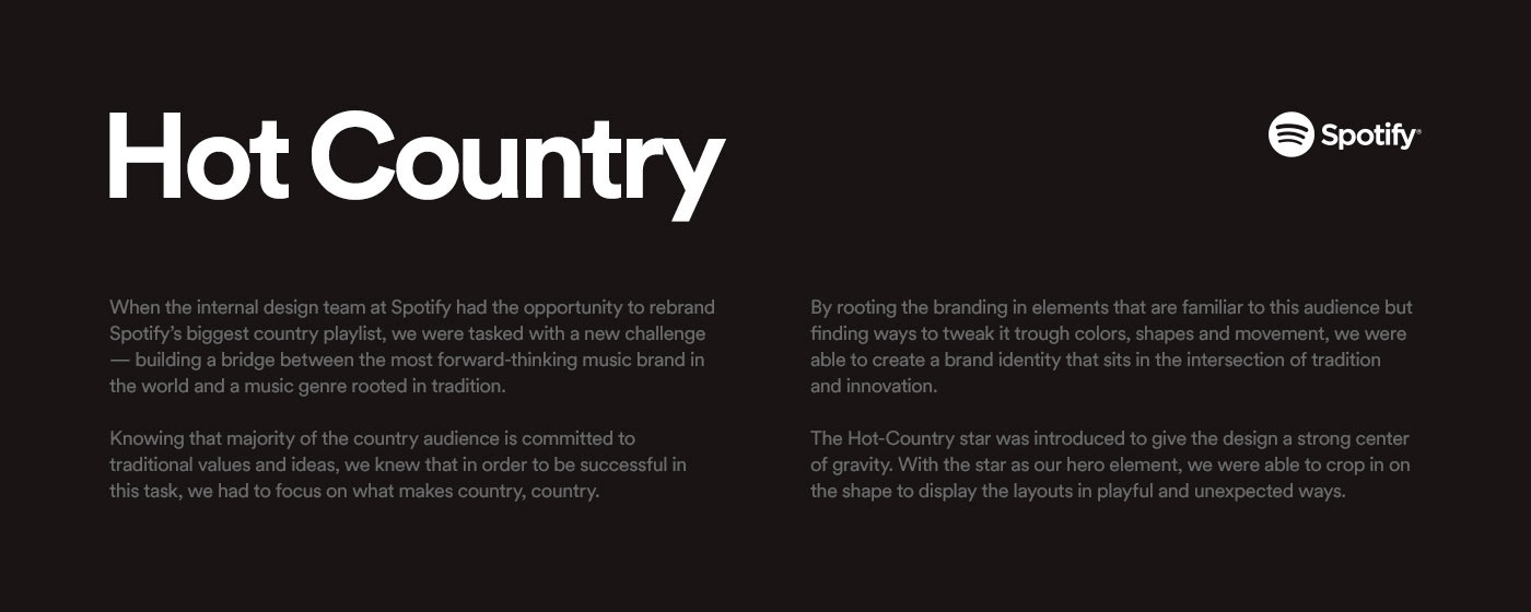 spotify branding  rasill country playlist music Hot Country