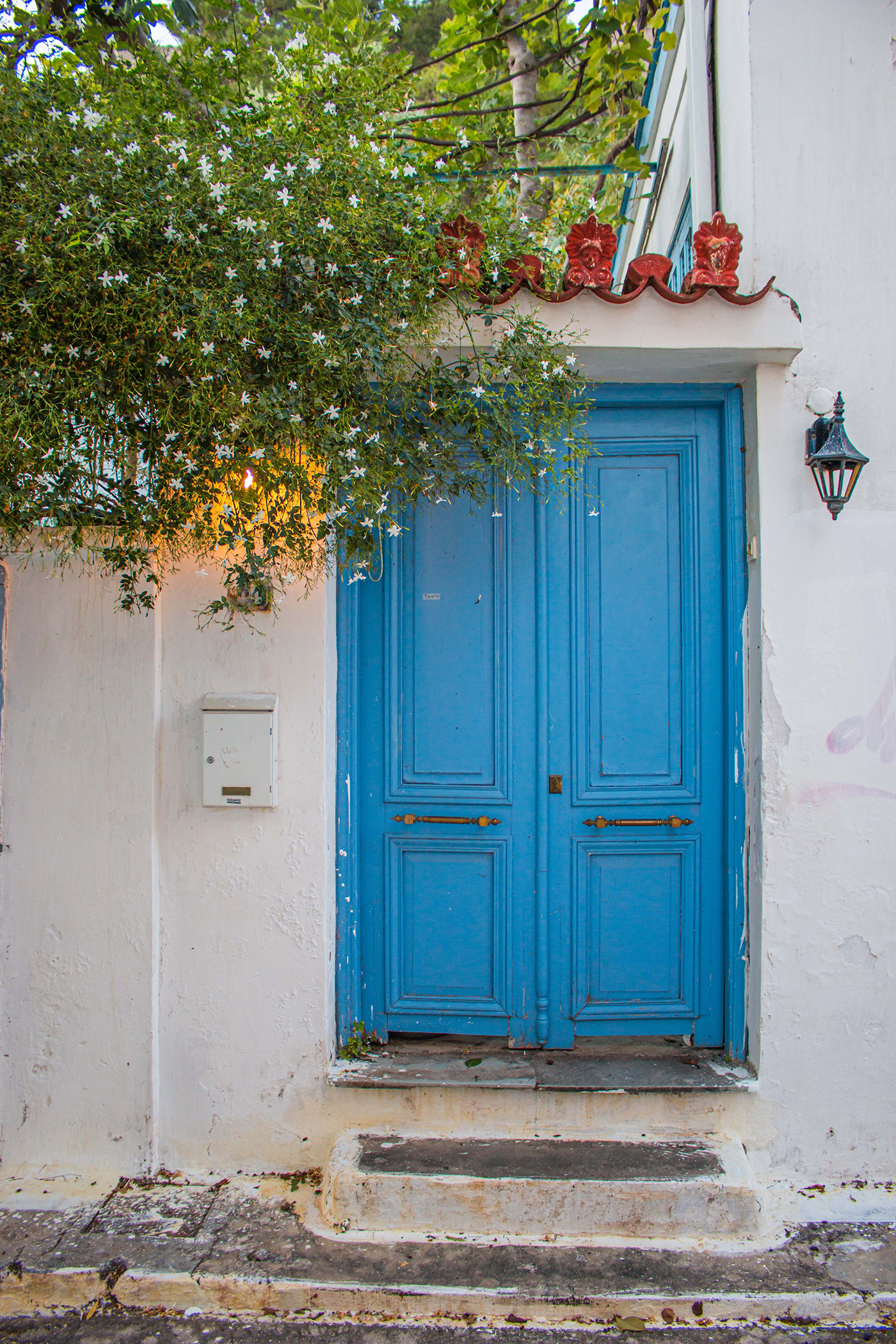 blue Doors Greece Nafplion summer traditional Travel