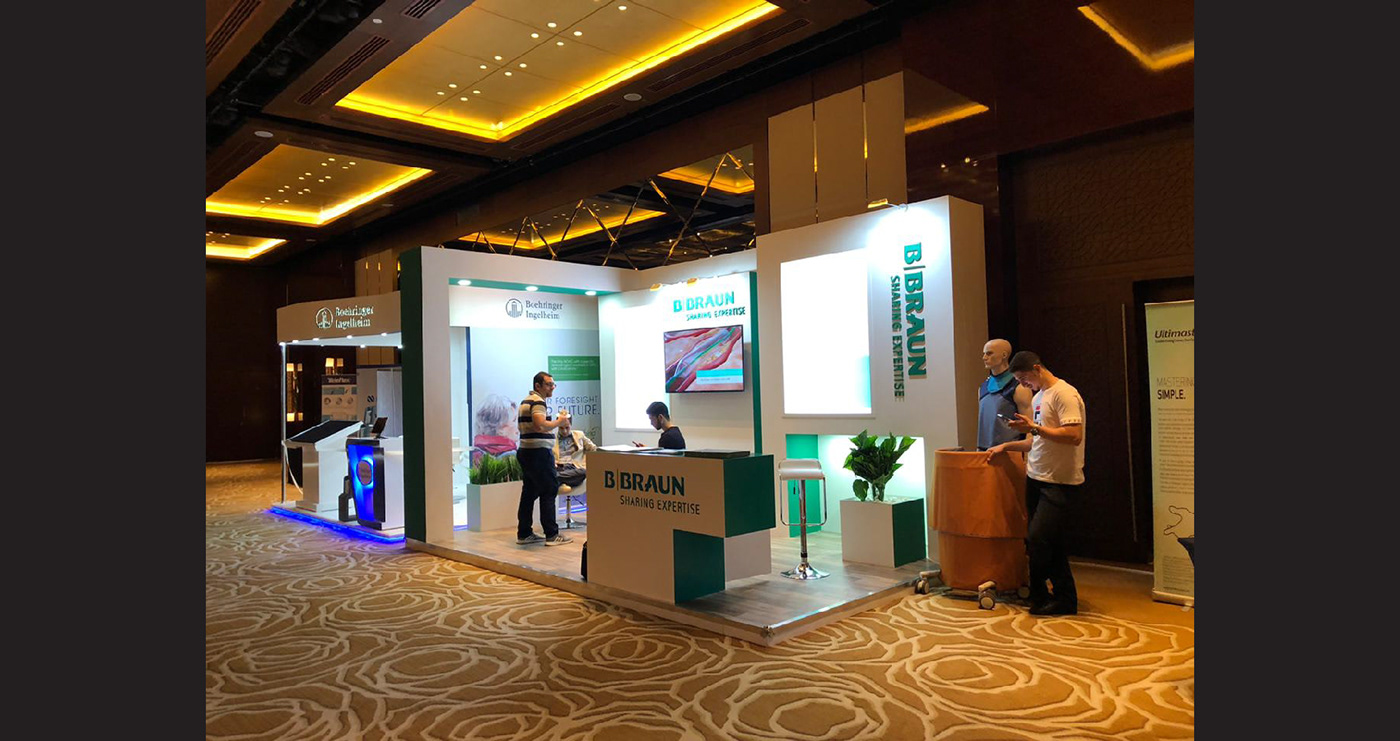 booth booth design exhibition stand Event stand design Exhibition Booth medical Creative Design branding  subtract