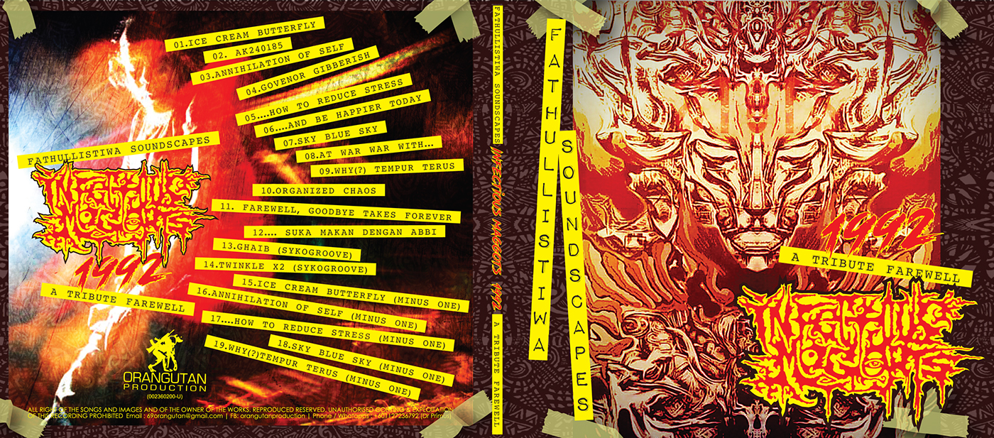 Infectious Maggots Fathullah Luqman Yusuff grindcore experimental music experimental graphic David Carson ray gun theendofprint Bobzkhanzab OrangutanProduction