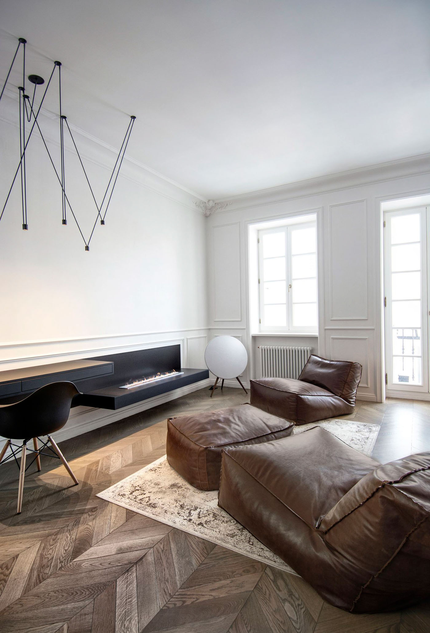 interior design  Black&white minimalist interior moscow studio apartment design int2 int2architecture