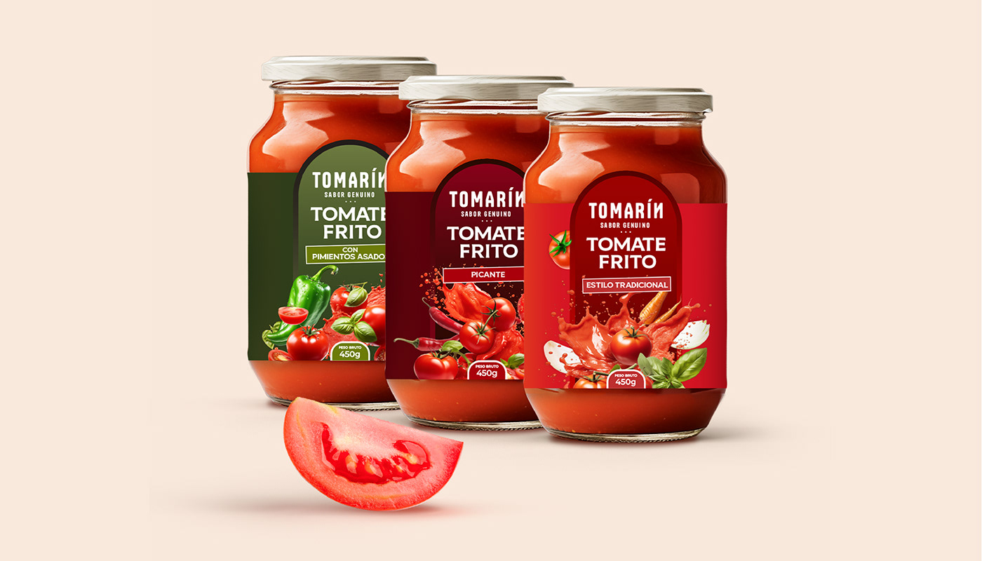 Food  Packaging Tomato design ketchup sauce brand identity pepper tomate salsa